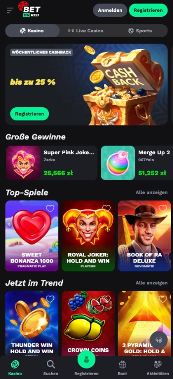 bet on red app